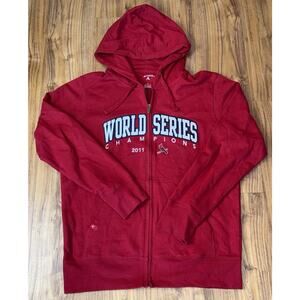 Antigua St. Louis Cardinals 2011 World Series‎ Champions Full Zip Hoodie Large